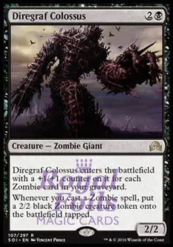 Diregraf Colossus 1x FOIL SOI MTG Shadows Over Innistrad Rare MINT black - Image 1