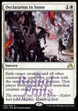 Declaration in Stone 1x FOIL SOI MTG Shadows Over Innistrad Rare MINT white - Image 1