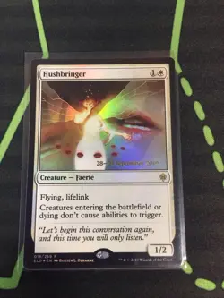 MTG Magic The Gathering Hushbringer Foil Prerelease Promo White Faerie Stax - Image 1