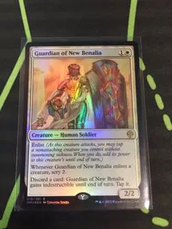 MTG Magic The Gathering Guardian Of New Benalia Foil Prerelease Promo White - Image 1
