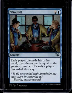 1x - Windfall - Commander 2015 - UC NM MTG - Image 1