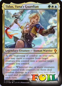 Tidus Yuna's Guardian 0005 MTG Commander FINAL FANTASY Mythic NP Foil - Image 1