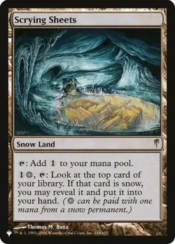 MTG magic 1x Scrying Sheets (M/NM) The List Reprints - Image 1