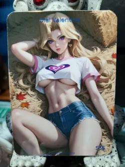 S 36 Mai Valentine Spicy Anime Sports Lonestar Customs Waifu S3 BB Card - Image 2