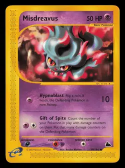 Pokemon Card - Misdreavus Skyridge 39/144 Non Holo - WOTC 2003 NM - Image 1