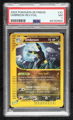 Umbreon Reverse Foil Pokemon e-Card Series Skyridge PSA 7 2003 - Image 1