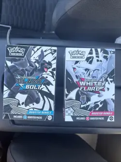 Pokemon Black Bolt and White Flare Booster Bundle Set of 2 Sealed- In Hand - Image 1