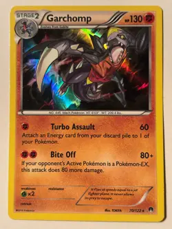Garchomp - Pokemon - 70/122 XY-Breakpoint Holo RARE LP/NM - Image 1