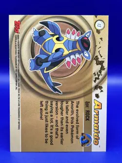 Topps Pokemon Advanced Card Armaldo #13 MP - Image 4