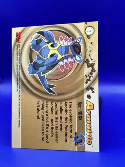 Topps Pokemon Advanced Card Armaldo #13 MP - Image 5