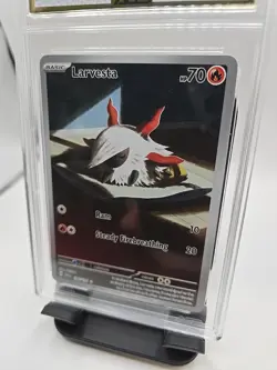 AGS 10 GEM MINT Larvesta Surging Sparks 196/191 Pokemon TCG Illustration Rare FS - Image 3