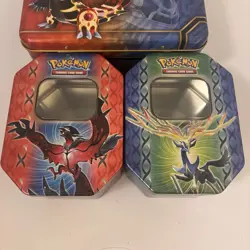 Pokemon TCG: Legends of Kalos Yveltal Lunch Tin Collector's NO CARDS - Lot Of 3 - Image 2