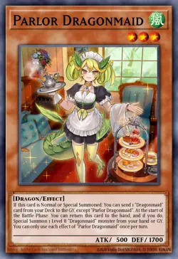 BLMM-EN060 "Parlor Dragonmaid" Emblazoned Ultra Rare YuGiOh! NEW - Image 1
