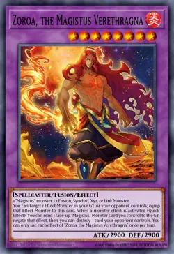BLMM-EN045 "Zoroa, the Magistus Verethragna" Secret Rare YuGiOh! NEW - Image 1