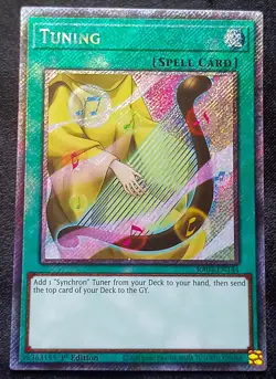 YuGiOh! Tuning RA04-EN144 Platinum Secret Rare - Near Mint - Image 1