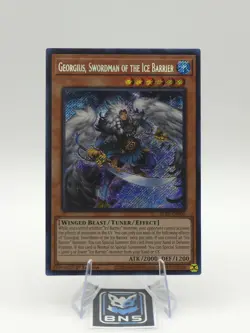 Georgius, Swordman of the Ice Barrier BLTR-EN006 -1st Ed. NM- Secret Rare Yugioh - Image 1