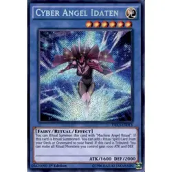 DRL3-EN013 Cyber Angel Idaten Secret Rare 1st Edition VLP! YuGiOh TCG - Image 1