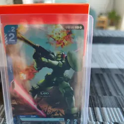 Leo Alternate Art Foil - ST02-007 C+ NM - Gundam TCG Card Game - Image 1