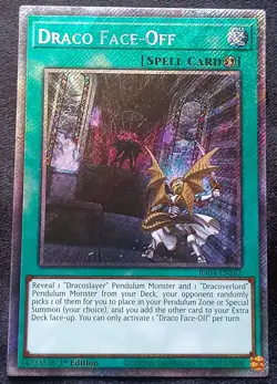 YuGiOh! Draco Face-Off RA04-EN262 Platinum Secret Rare - Near Mint - Image 1