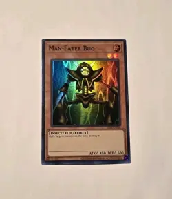 YUGIOH MAN EATER BUG LOB-EN108 SUPER NM - Image 1