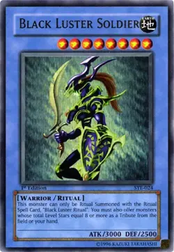 SYE-024 Black Luster Soldier Ultra Rare UNL Edition VLP! YuGiOh TCG - Image 1