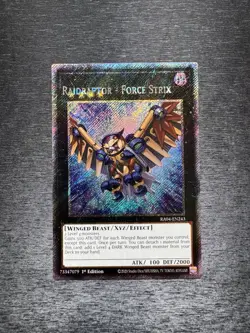 YuGiOh! Raidraptor - Force Strix RA04 - Error Misprint Name Shift 1st Edition NM - Image 1