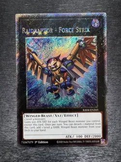 YuGiOh! Raidraptor - Force Strix RA04 - Error Misprint Name Shift 1st Edition NM - Image 2