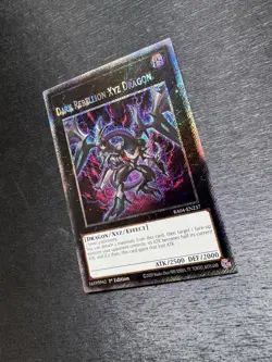 YuGiOh! Dark Rebellion Xyz Dragon RA04 - Error Misprint Name Shift 1st Edition - Image 4