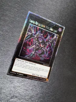 YuGiOh! Dark Rebellion Xyz Dragon RA04 - Error Misprint Name Shift 1st Edition - Image 5