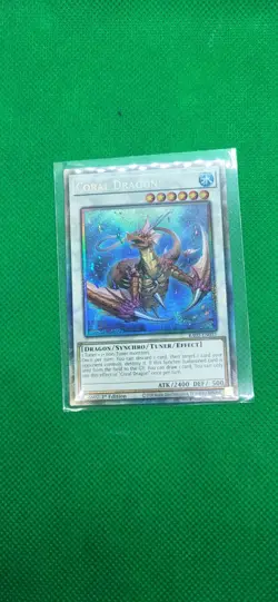 Coral Dragon-Super Rare -RA02-EN031- 1st Edition YuGiOh TGC Card - NM/M - Image 1