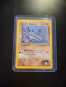 Brock's Rhyhorn 70/132 Common Pokemon Card - Image 2