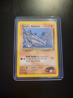Brock's Rhyhorn 70/132 Common Pokemon Card - Image 5