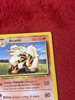 Pokemon Card - Arcanine Arcanin FRENCH 1st Edition Base Set 23/102 Played - Image 2
