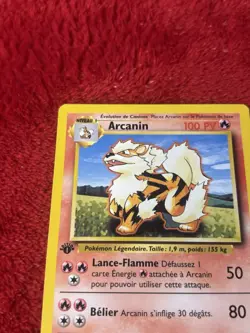 Pokemon Card - Arcanine Arcanin FRENCH 1st Edition Base Set 23/102 Played - Image 3