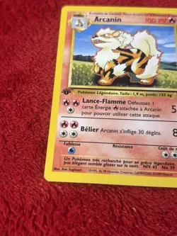 Pokemon Card - Arcanine Arcanin FRENCH 1st Edition Base Set 23/102 Played - Image 4