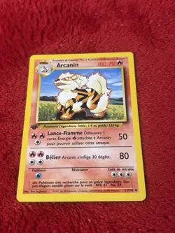 Pokemon Card - Arcanine Arcanin FRENCH 1st Edition Base Set 23/102 Played - Image 5