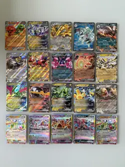 Pokemon TCG 20-Card Bundle EX’s Full Art Rare Holos Mint English & Japanese - Image 1