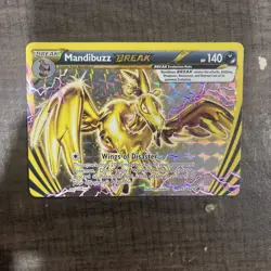 Mandibuzz BREAK XY182 Ultra Rare Black Star Promo Pokemon Card - Image 1