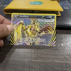 Mandibuzz BREAK XY182 Ultra Rare Black Star Promo Pokemon Card - Image 3