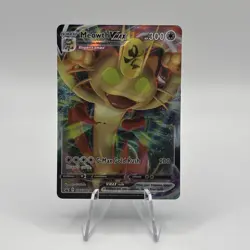 Pokemon Card Meowth VMAX SWSH005 Ultra Rare Full Art Black Star Promo Near Mint - Image 1