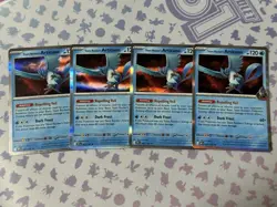 Pokemon Card Team Rocket’s Articuno Holo ×4 - 051/182 - Destined Rivals Playset - Image 1