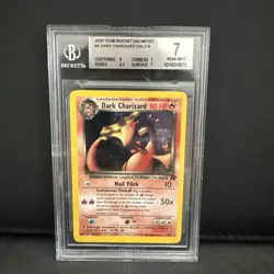 Pokemon TCG Dark Charizard Holo Rare Card 4/82 BGS 7 Near Mint - Image 1