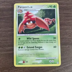 Parasect 58/123 - LP Mysterious Treasures - 2007 Uncommon Pokemon TCG Card - Image 1