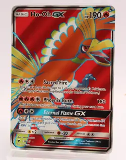 Ho-Oh GX 131/147 Burning Shadows Rare Ultra Holo Pokemon Card - Image 1