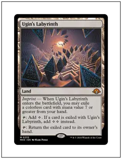 1x Ugin's Labyrinth, Modern Horizons 3, Magic MTG NM - Image 1