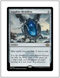 1x Sapphire Medallion, Modern Horizons 3, Magic MTG NM - Image 1