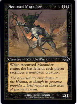 MTG Accursed Marauder (Retro Frame) (405) | NM | Modern Horizons 3 (MH3) - Image 1