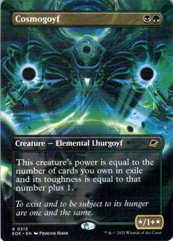 MTG Cosmogoyf (Borderless) (313) | NM | Edge of Eternities (EOE) - Image 1