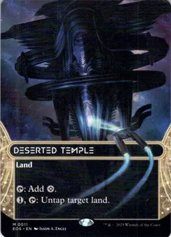 MTG Deserted Temple (Borderless) (11) | NM | Edge of Eternities (EOS) - Image 1