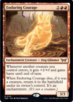 MTG Enduring Courage (133) | NM | Duskmourn: House of Horror (DSK) - Image 1